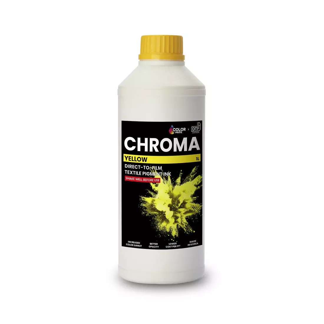 Чернила DTF Chroma Yellow (Korea) бутылка 1 литр