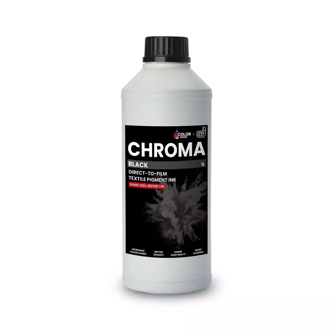 Чернила DTF Chroma Black (Korea) бутылка 1 литр
